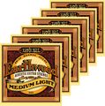 Ernie Ball 2003 Earthwood 80/20 Bronze Medium Light Acoustic Strings 6 Pack