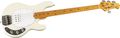 Music Man Classic Stingray 4 Electric Bass Guitar Ivory White Maple Fretboard with Birdseye Maple Neck