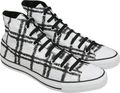 ConverseChuck Taylor Scribble Plaid Hi Top Sneakers (White)