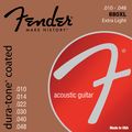 Fender880XL Coated 80/20 Bronze Acoustic Guitar Strings - Extra Light