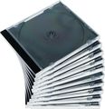 Vact10.4mm Standard Size CD/DVD/Blu-Ray Jewel Case - 10 Pack