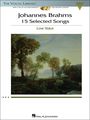 Hal LeonardBrahms - 15 Selected Songs for Low Voice (The Vocal Library Series) Book / 2 CD's
