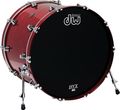 DW Performance Series Bass Drum 18x24 Dark Cherry Stain Lacquer