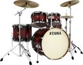 Tama Silverstar Lacquer 5-Piece Accel-Driver Shell Pack Transparent Red Burst