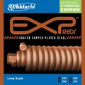 D'AddarioEXPPR165 Reds Long Scale Light Top/Medium Bottom Electric Bass strings