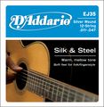 D`Addario EJ35 Silk Steel Silver Wound 12 String .011 .047 Guitar Strings
