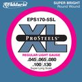 D'AddarioEPS170-5SL  XL ProSteels Regular Light Super Long Scale 5-String Bass Strings