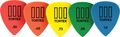 Dunlop Tortex T3 Sharp Tip Guitar Picks 72-Pack 1.00 Mm