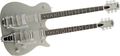 Gretsch Guitars G5566 Jet  Double Neck Electric Guitar Silver Sparkle