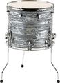 Orange County Drums and Percussion Venice Floor Tom Drum 14x16 Black White Strata