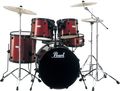 Pearl Forum FZH725P 5-Piece Drum Set Wine Red/Black Hrdwr