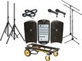 FenderPassport 300 Pro 2 Mic Package with Rock N Roller Cart