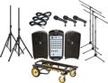 FenderPassport 300 PRO 3 Mic PA Package with Rock N Roller Cart