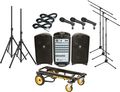 FenderPassport 500 Pro 3 Mic PA Package with Rock N Roller Cart