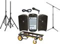 FenderPassport 300 Pro PA Package with Rock N Roller Cart