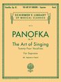 G. SchirmerArt of Singing (24 Vocalises), Op.81 for Soprano, Mezzo-Soprano or Tenor Voice by Panofka H P