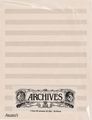 ArchivesArchives 10 Stave 50 Sheet
