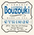 D'AddarioJ97-6 6-String Nickel Wound Greek Bouzouki Strings