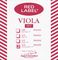 Super Sensitive&nbsp;Red Label Viola String Set&nbsp;&nbsp;IntermediateIntermediate