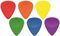Wedgie&nbsp;Delrin EX Guitar Picks 1 Dozen&nbsp;Blue&nbsp;1.00MMGroup Shot