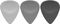Wedgie&nbsp;Rubber Guitar Pick&nbsp;3.1MM&nbsp;MediumGroup Shot