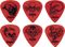 Clayton&nbsp;Acetal Demonic Guitar Picks&nbsp;Blue&nbsp;HeavyRed, Thin