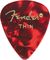 Fender&nbsp;351 Premium Celluloid Guitar Picks&nbsp;White Moto&nbsp;ThinRed, Thin