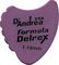 D'Andrea&nbsp;390 Sharkfin Delrex Delrin Guitar Picks One Dozen&nbsp;Red&nbsp;.50MMPurple, 1.14MM, Front