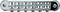 TonePros&nbsp;Standard Locking Tune-o-matic Bridge(small posts)&nbsp;Nickel&nbsp;Nickel