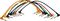 Musician's Gear&nbsp;1/4 - 1/4 Patch Cable 8-Pack (17