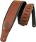 Levy's&nbsp;Boot Leather Guitar Strap&nbsp;Black&nbsp;Walnut, Coiled