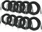 Musician's Gear&nbsp;BRAIDED INSTRUMENT CABLE 1/4 IN BLACK 30 FT 10-PACK&nbsp;&nbsp;10-Pack