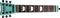 Shredneck&nbsp;Practice Guitar Neck&nbsp;Silver Metalflake&nbsp;Seafoam Green
