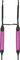 Levy's&nbsp;Hammered-Metal Vinyl Padded Accordion Strap&nbsp;Fuschia&nbsp;Fuschia, Spread