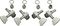 Sperzel&nbsp;Bass Tuning Keys&nbsp;Satin Chrome&nbsp;2 and 2Satin Chrome, 2 and 2, Set