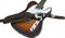 El Dorado&nbsp;Tooled-Leather Guitar Strap&nbsp;Brown&nbsp;Brown, on Guitar
