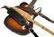 El Dorado&nbsp;Vintage Leather Guitar Strap&nbsp;Brown&nbsp;All, On Guitar