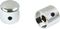 ProLine&nbsp;Metal Dome Control Knob 2-Pack&nbsp;&nbsp;Chrome