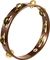 Meinl&nbsp;Wood Tambourine - Single Row&nbsp;&nbsp;Brass Jingles