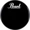 Pearl&nbsp;Logo Front Bass Drum Head&nbsp;Clear&nbsp;22 InchEbony