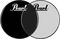 Pearl&nbsp;Logo Front Bass Drum Head&nbsp;Clear&nbsp;22 InchGroup Shot, Both