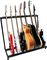 ProLine&nbsp;PLMS7 7-Guitar Folding Stand&nbsp;&nbsp;Black, Loaded, Right-facing