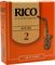 Rico&nbsp;Alto Saxophone Reeds&nbsp;Strength 2&nbsp;Box of 252, 10-pack, Right-facing