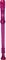 Canto&nbsp;One-Piece Translucent Soprano Recorder with Baroque Fingering&nbsp;Transparent Red&nbsp;Transparent Purple