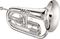 Jupiter&nbsp;5060 Quantum Series Marching Baritone&nbsp;Silver&nbsp;Silver, Right-facing