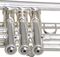 Yamaha&nbsp;YTR-9335VS Allen Vizzutti Artist Model Xeno trumpet&nbsp;&nbsp;Silver Plate, Valves Detail