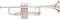 Bach&nbsp;Philadelphia Series Stradivarius C Trumpet&nbsp;&nbsp;Silver, Side