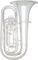 Besson&nbsp;BE994 BBb Tuba&nbsp;&nbsp;Silver. Left Side