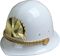Director's Showcase&nbsp;White Helmet&nbsp;&nbsp;White Helmet Only (Gold Trim)