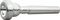 Schilke&nbsp;Symphony M Series Trumpet Mouthpiece in Silver&nbsp;M1D&nbsp;SilverM150*, Silver